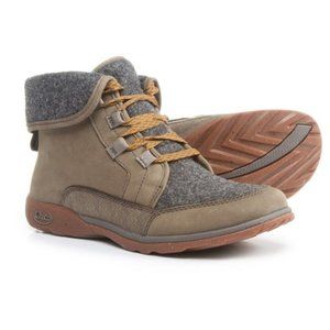 Chaco Barbary Nickel Gray Lace Up Outdoor Boot